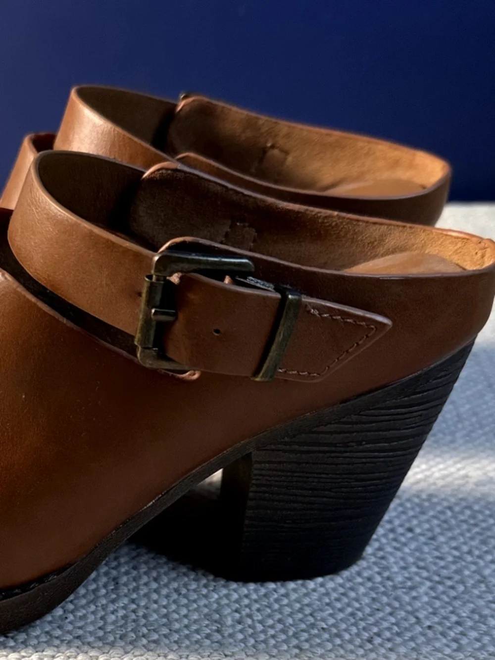BC Born in California Vegan Heeled Slip-ons with Buckle